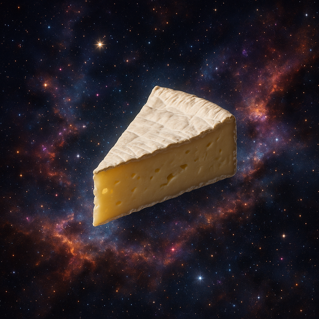 A selection of fine cheeses.